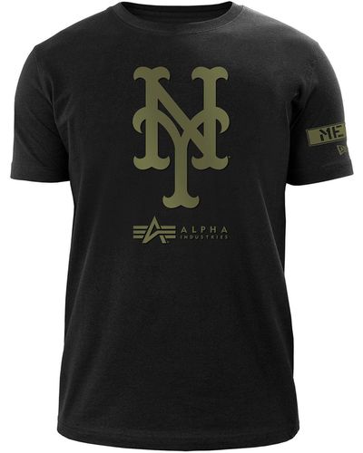 Alpha Industries New York Mets X Alpha X New Era T-shirt - Black