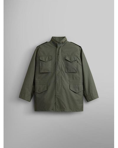 Alpha Industries M-65 Field Jacket in Green for Men | Lyst