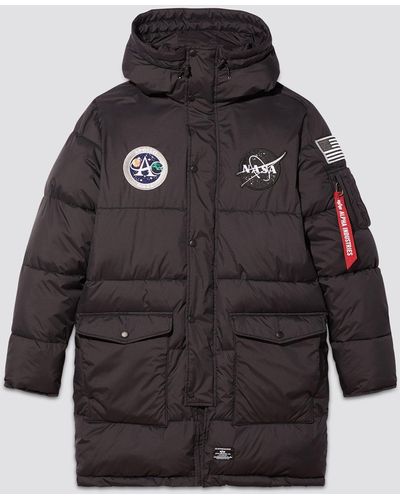 Alpha Industries Man On The Moon N-3b Quilted Parka - Black