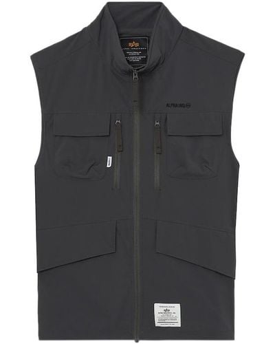 Alpha Industries Unfrm Nylon Tactical Vest - Black