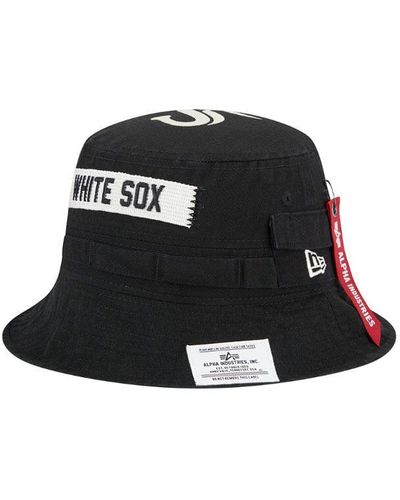 Alpha Industries Chicago White Sox X Alpha X New Era Bucket Hat - Black
