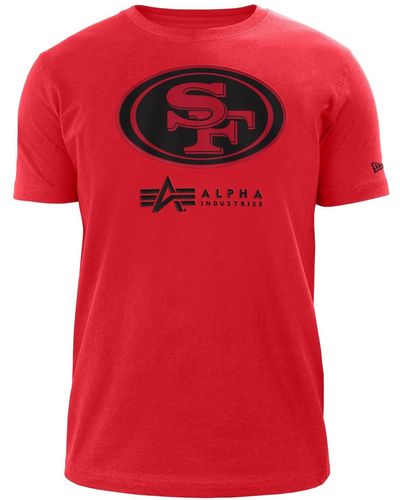 Alpha Industries San Francisco 49ers X Alpha X New Era T-shirt - Red