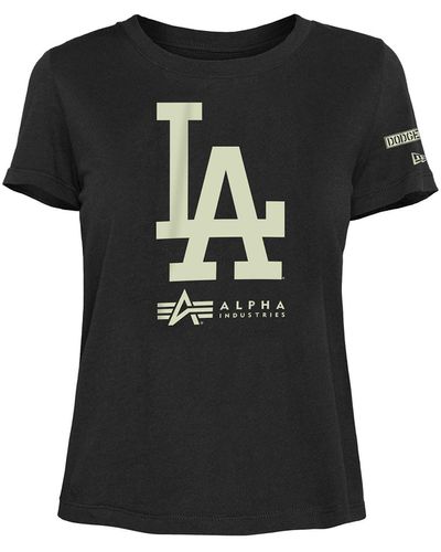 Alpha Industries Los Angeles Dodgers X Alpha X New Era T-shirt W - Black