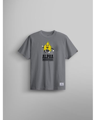 Alpha Industries Alpha Badge Tee - Gray