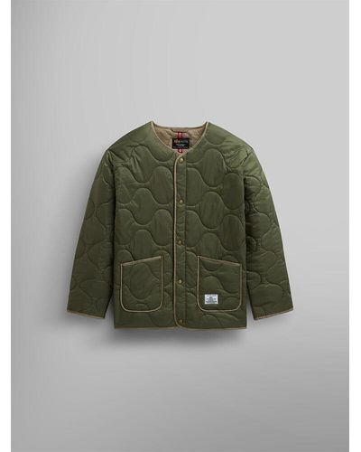 Alpha Industries Contrast Quilted Liner W - Green