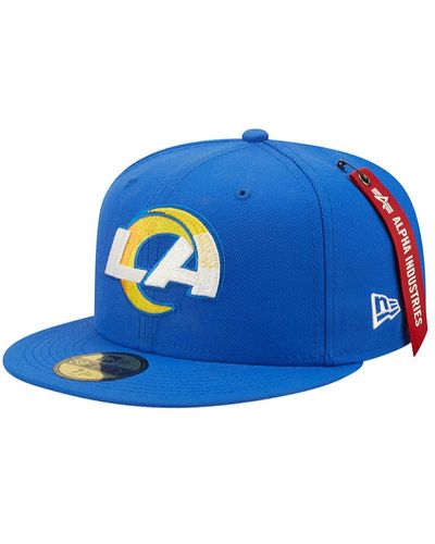 Alpha Industries Los Angeles Rams X Alpha X New Era 59fifty Fitted Cap - Blue