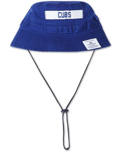 Alpha Industries Chicago Cubs X Alpha X New Era Bucket Hat (historic Logo) - Blue