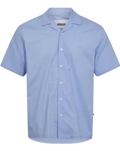 Minimum Jole 3095 Short Sleeve Shirt - Blue
