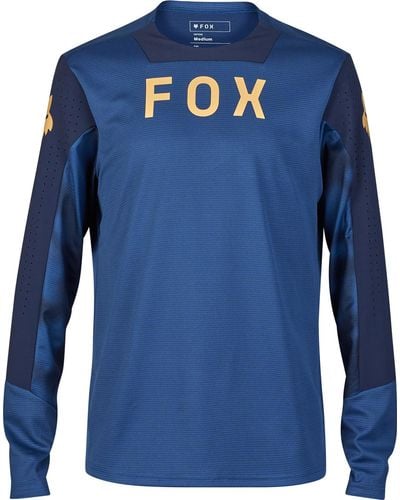 Fox Defend Taunt Long Sleeve Jersey - Blue