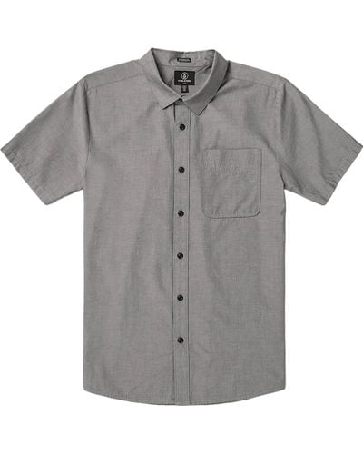 Volcom Date Knight Short Sleeve Shirt - Grey