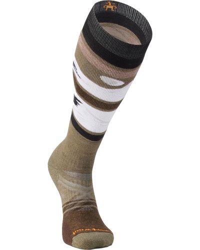 Smartwool Ski Full Cushion Midnight Ski Pattern Otc Socks - Black