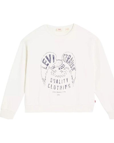 Levi's Signature Graphic Crewneck Sweatshirt - White