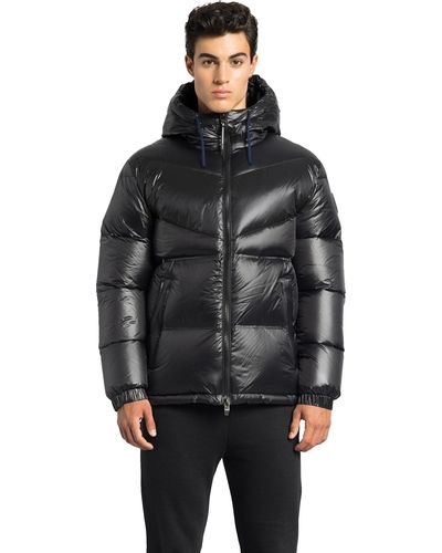 Nobis Dyna Chevron Quilted Puffer Jacket - Black