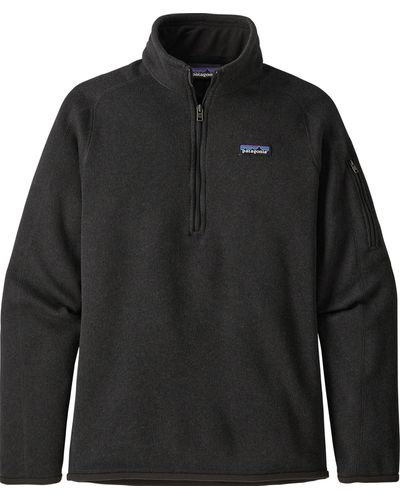 Patagonia Better Sweater 1/4 Zip Fleece Pullover - Black