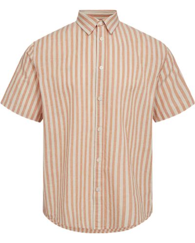Minimum Eric 3070 Short Sleeve Shirt - Natural