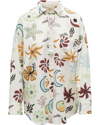 Rip Curl Holiday Motifs Shirt - White