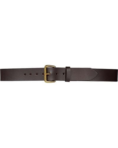 Filson 1 1/2 In Bridle Leather Belt - Black