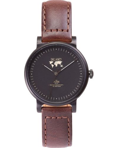 La Maison Inland The June Petite 34mm Watch With Extra 16mm Classic Strap - Black