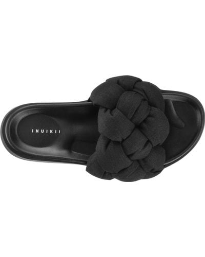 Inuikii Oversized Lino Braid Sandals - Black