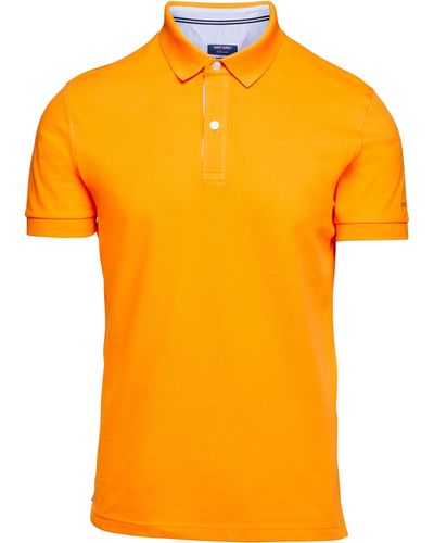Saint James Rayan Short Sleeve Polo Shirt - Orange