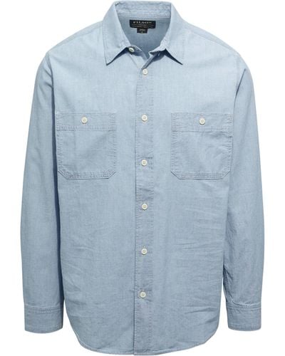 Filson Chambray Cpo Shirt - Blue