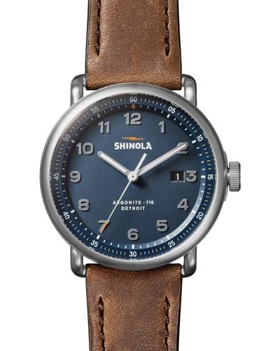 Shinola Canfield Model C56 3hd Watch 43mm - Blue