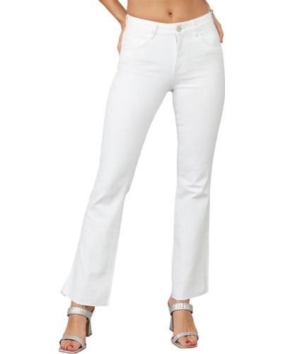 Lola Jeans Billie High Rise Bootcut Jeans - White