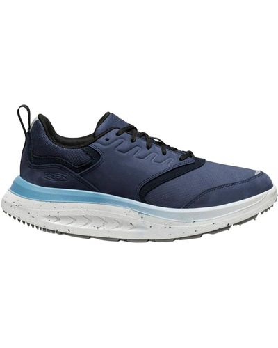 Keen Wk400 Leather Walking Shoes - Blue