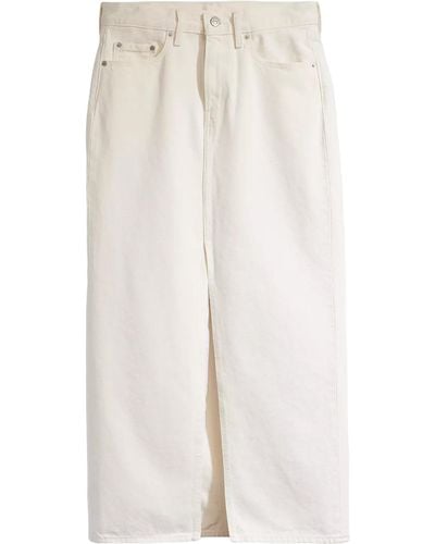 Levi's Ankle Column Skirt - White