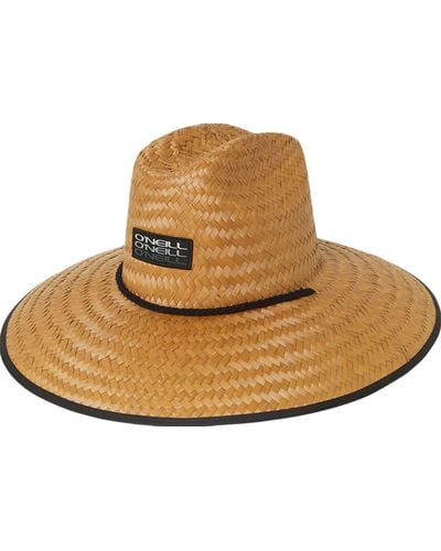 O'neill Sportswear Sonoma Prints Straw Lifeguard Hat - Black