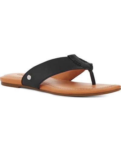 UGG Carey Flip Flop Sandals - Black