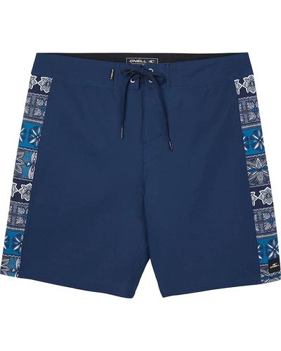 O'neill Sportswear Hyperfreak Mysto Side Panel 18 In Boardshorts - Blue