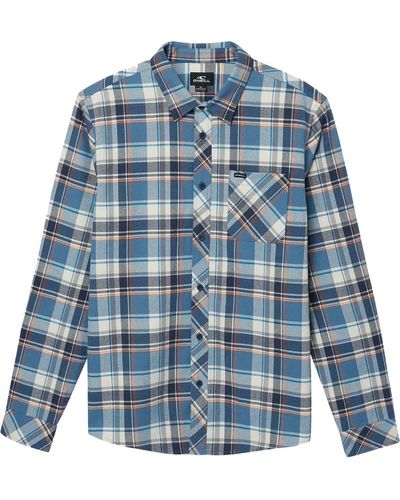 O'neill Sportswear Winslow Plaid Shirt - Blue
