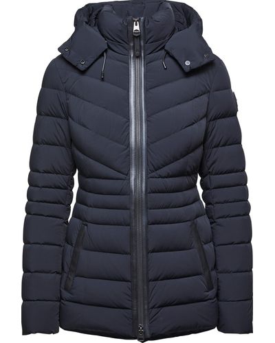 Mackage Patsy Stretch Lightweight Down Jacket With Removable Hood - Black
