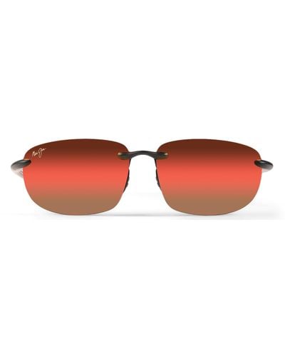 Maui Jim Ho'okipa Polarized Rimless Sunglasses - Red