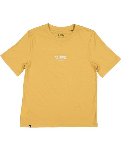 Mons Royale Icon Relaxed T - Yellow