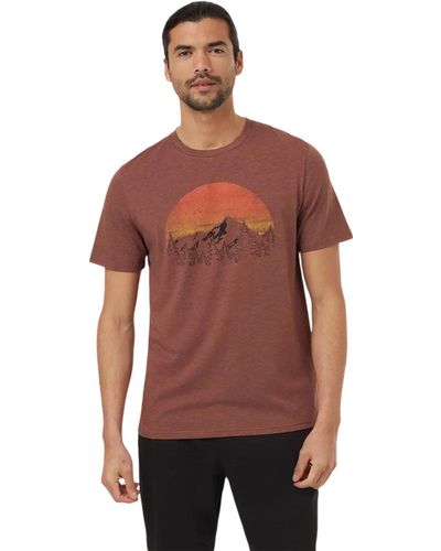 Tentree Vintage Sunset T - Red