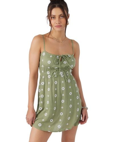 O'neill Sportswear Yazza Woven Mini Dress - Green
