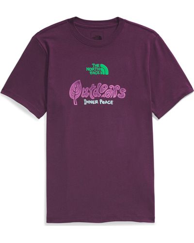 The North Face Short Sleeve Outdoors Together Tee - Purple