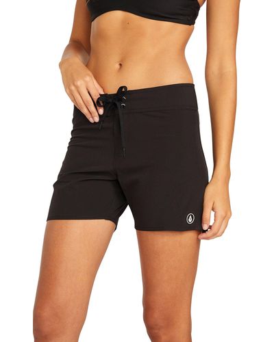 Volcom Simply Solid 5 In Boardshorts - Black