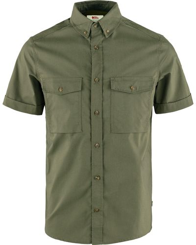 Fjallraven Övik Air Stretch Short Sleeve Shirt - Green