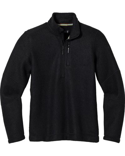 Smartwool Hudson Trail Fleece Half Zip Sweater - Black