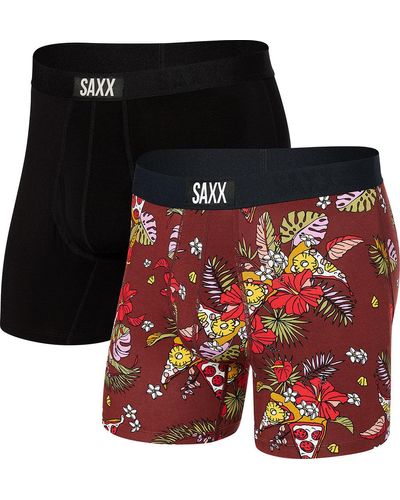 Saxx Underwear Co. Ultra Boxer Brief 2 Pack - Black
