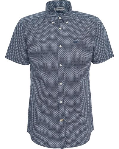 Barbour Shell Short Sleeve Tailored Shirt - Blue