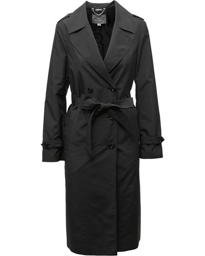 SOIA & KYO Blaire Trench Coat - Black