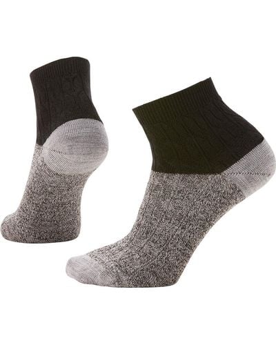 Smartwool Everyday Cable Ankle Socks - Black