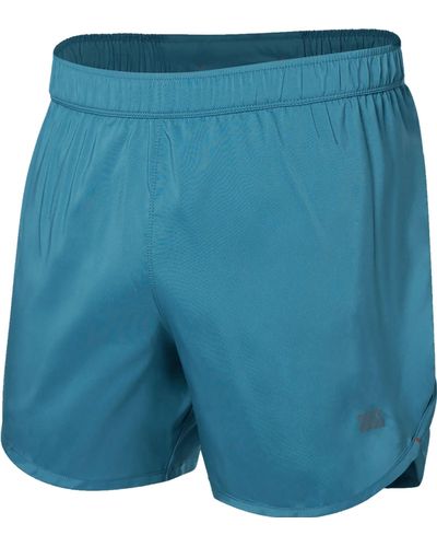 Saxx Underwear Co. Hightail 5 In 2n1 Running Shorts - Blue