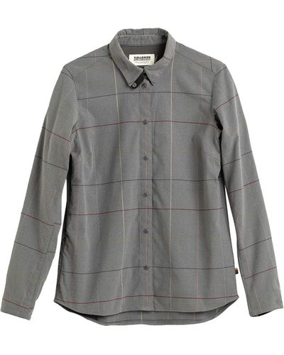 Fjallraven S/f Rider's Flannel Long Sleeve Shirt - Grey