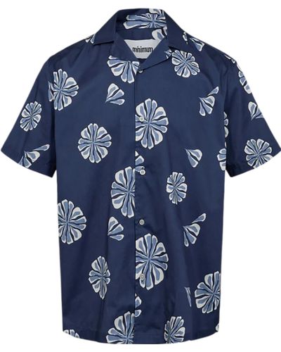 Minimum Jole 2995 Short Sleeve Shirt - Blue