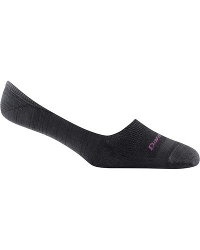 Darn Tough Top Down Solid No Show Invisible Lightweight Lifestyle Sock - Black
